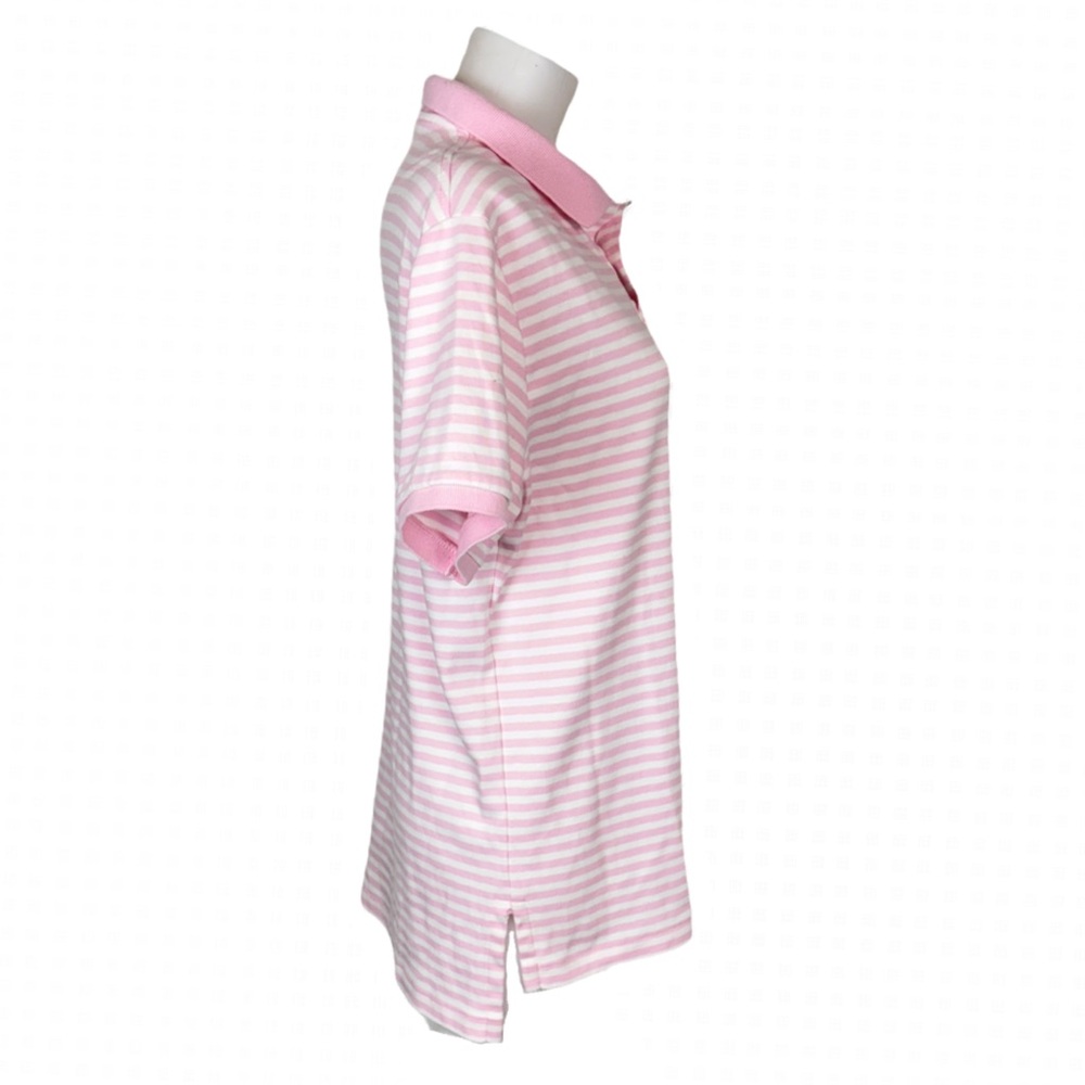 Polo by Ralph Lauren Custom Fit Pink and White Striped Polo - Picture 4 of 9